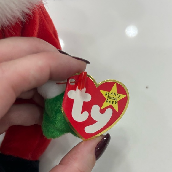 Rare Beanie Babie Santa with tag errors and tush tag stamp - Picture 2 of 6
